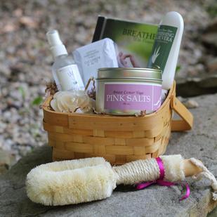 Breast Cancer Organic Get Well Bath Gift Basket